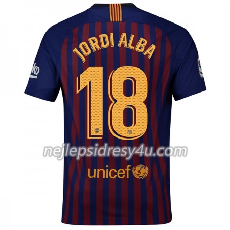 Fotbalový Dres FC Barcelona Jordi Alba 18 Domácí 2018/19